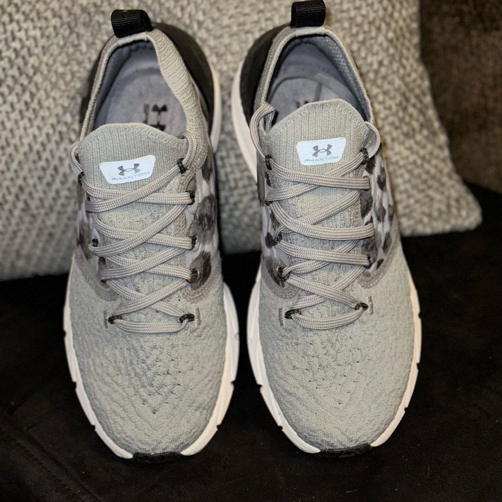 Under Armour Gray Knit Sneakers